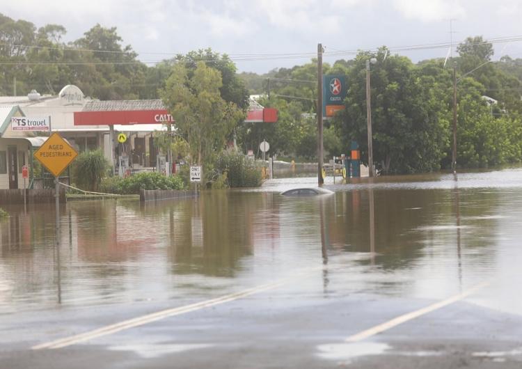 Wingham CBD flood, March 2021. Photo: Mark Anning