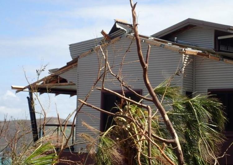 Damage from cyclone Debbie. Photo: Cyclone Testing Station, James Cook University