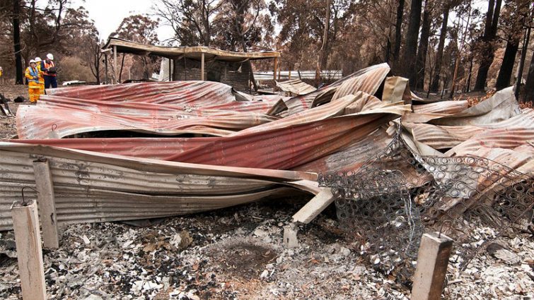 The Township of Kinglake suffered the loss of many buildings. Photo: CSIRO