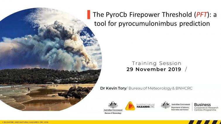 The PyrcoCb Firepower Threshold (PFT): a tool for pyrocumulonimbus prediction by Kevin Tory