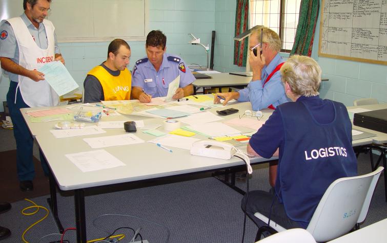 Disaster management operation team. Photo credit: QFES.