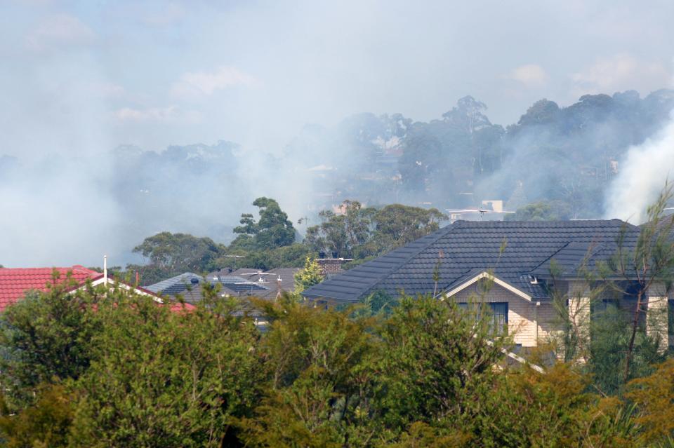Belrose house fire. Photo: Anthony Clark NSW RFS