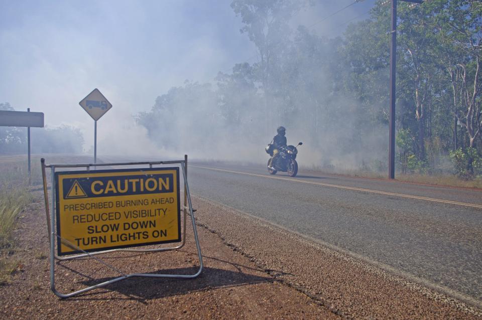 A hazard reduction burn outside Darwin in 2016. Photo: Bushfire and Natural Hazards CRC