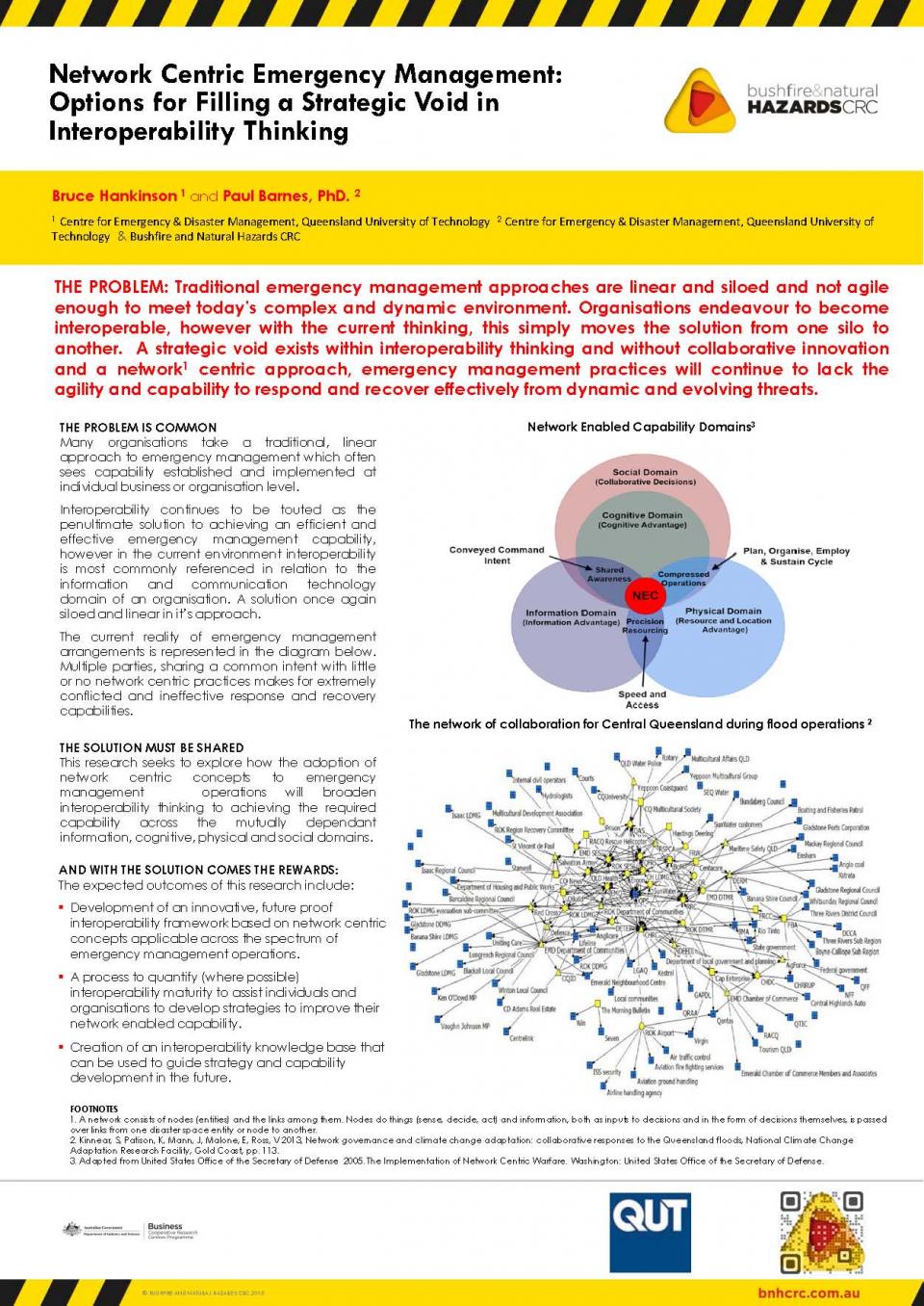 Network Centric Emergency Management: Options for Filling a Strategic Void in Interoperability Thinking