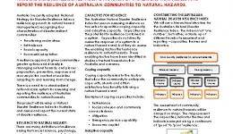 The Australian natural disaster resilience index: A system for assessing the resilience of Australian communities to natural hazards